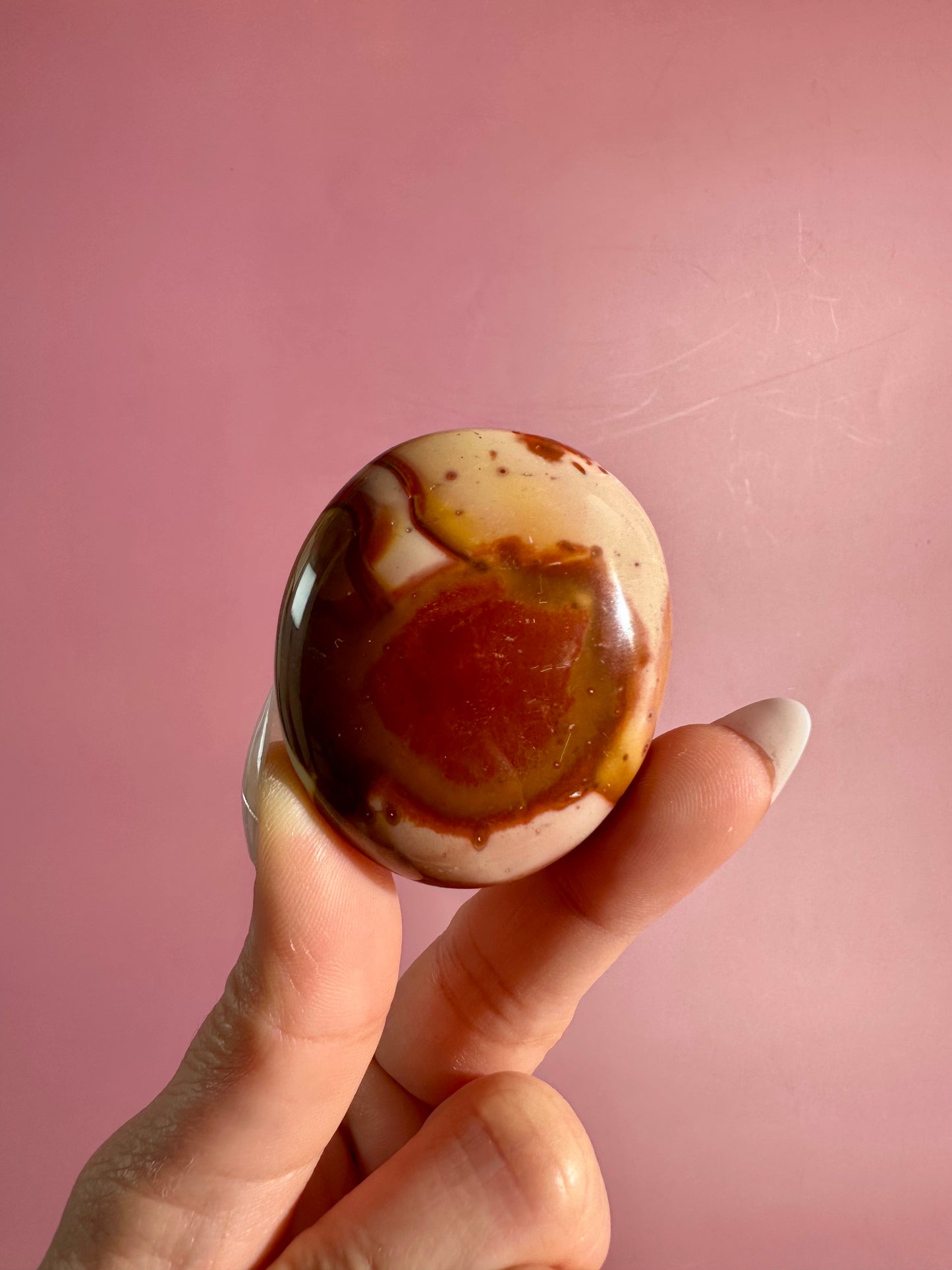 Polychrome Jasper Palm Stone – Option E