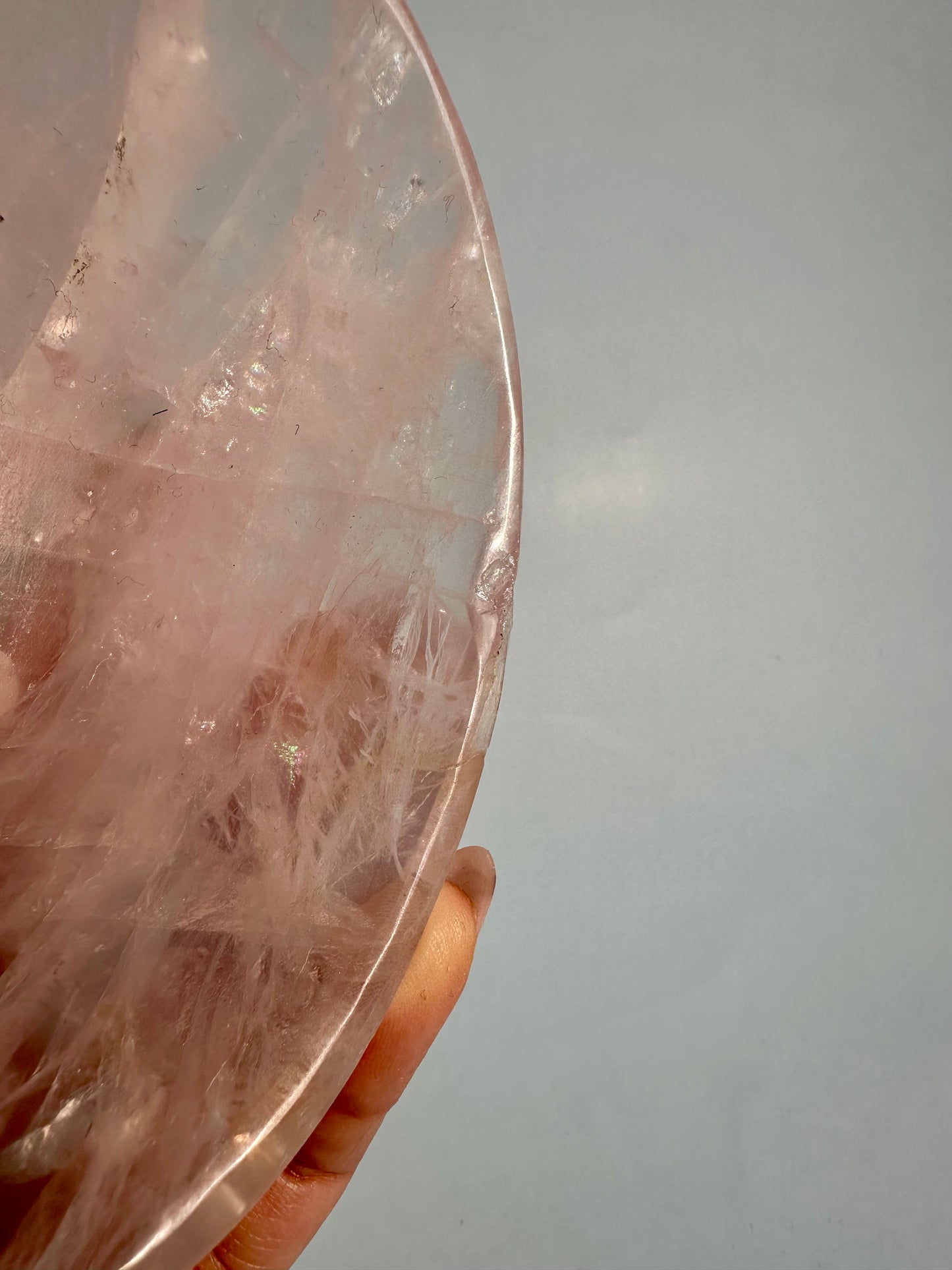 Perfectly Imperfect Rose Quartz Bowl Misfit – Option A