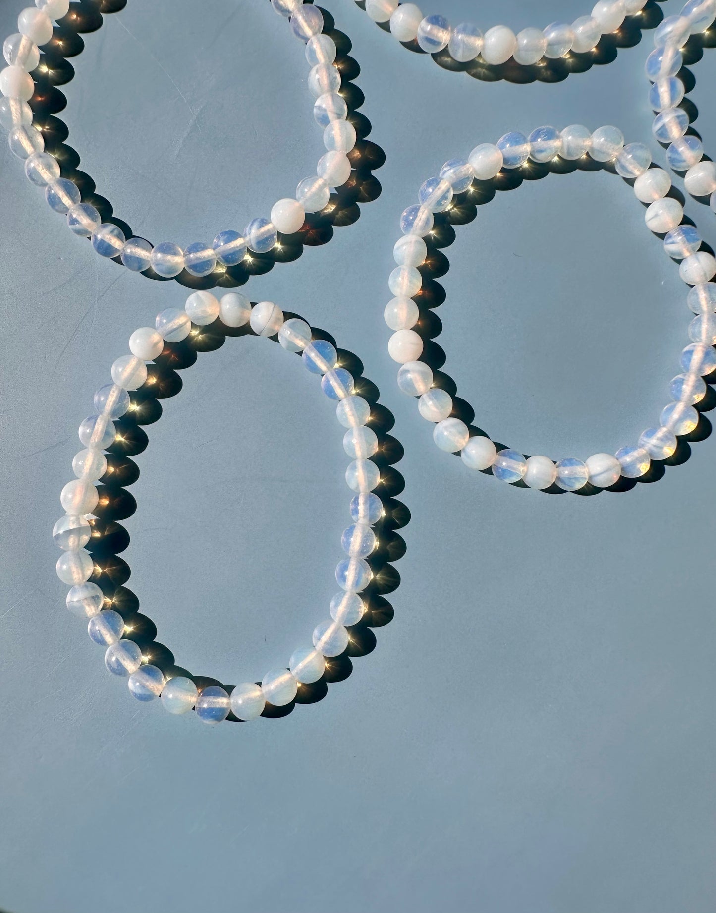 6mm Opalite Beaded Bracelet