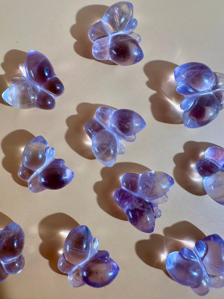 Mini Amethyst Butterfly | Purple Crystal Carving