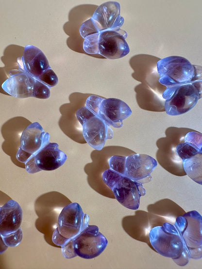Mini Amethyst Butterfly | Purple Crystal Carving