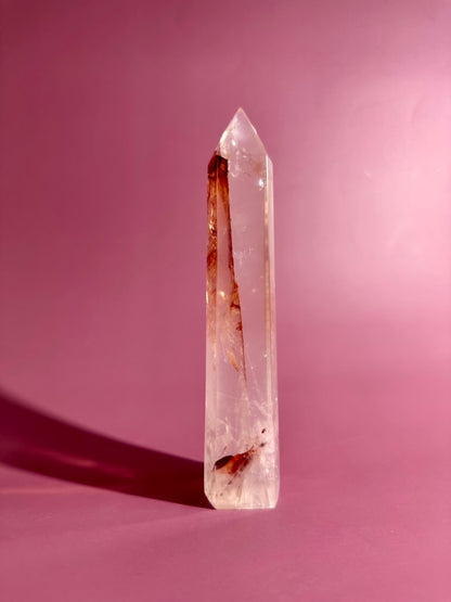 Perfectly Imperfect Fire Quartz Tower – Option D Misfit | Empowerment Crystal