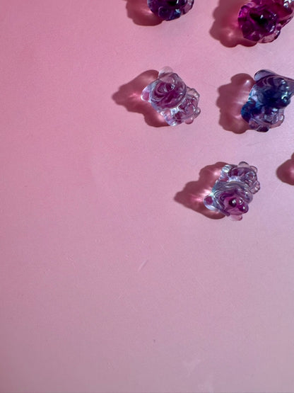 Mini Rainbow Fluorite Sailor Moon Inspired Crystal Carving