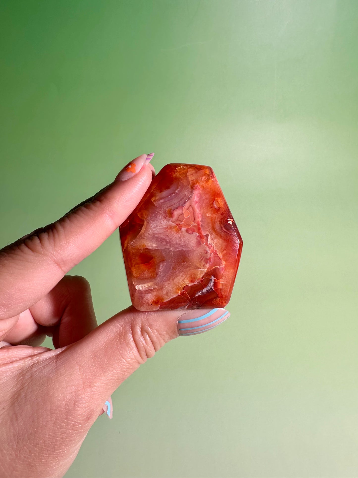 Carnelian Agate Geometric Freeform – Option B | Creativity, Passion & Positive Energy