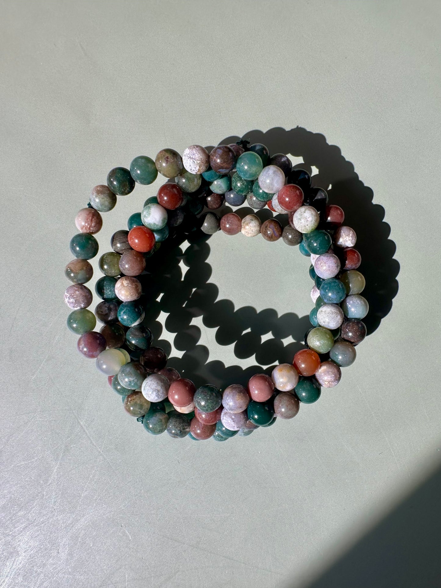 6mm Ocean Jasper Beaded Bracelet