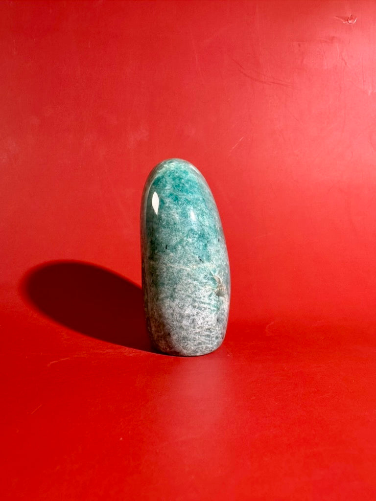 Amazonite Standing Freeform Option B | Polished Collector Crystal