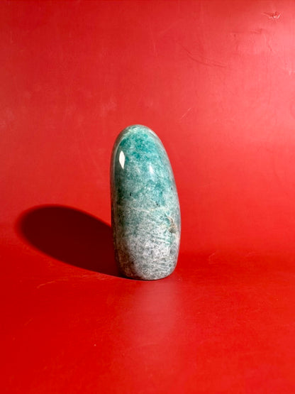 Amazonite Standing Freeform Option B | Polished Collector Crystal