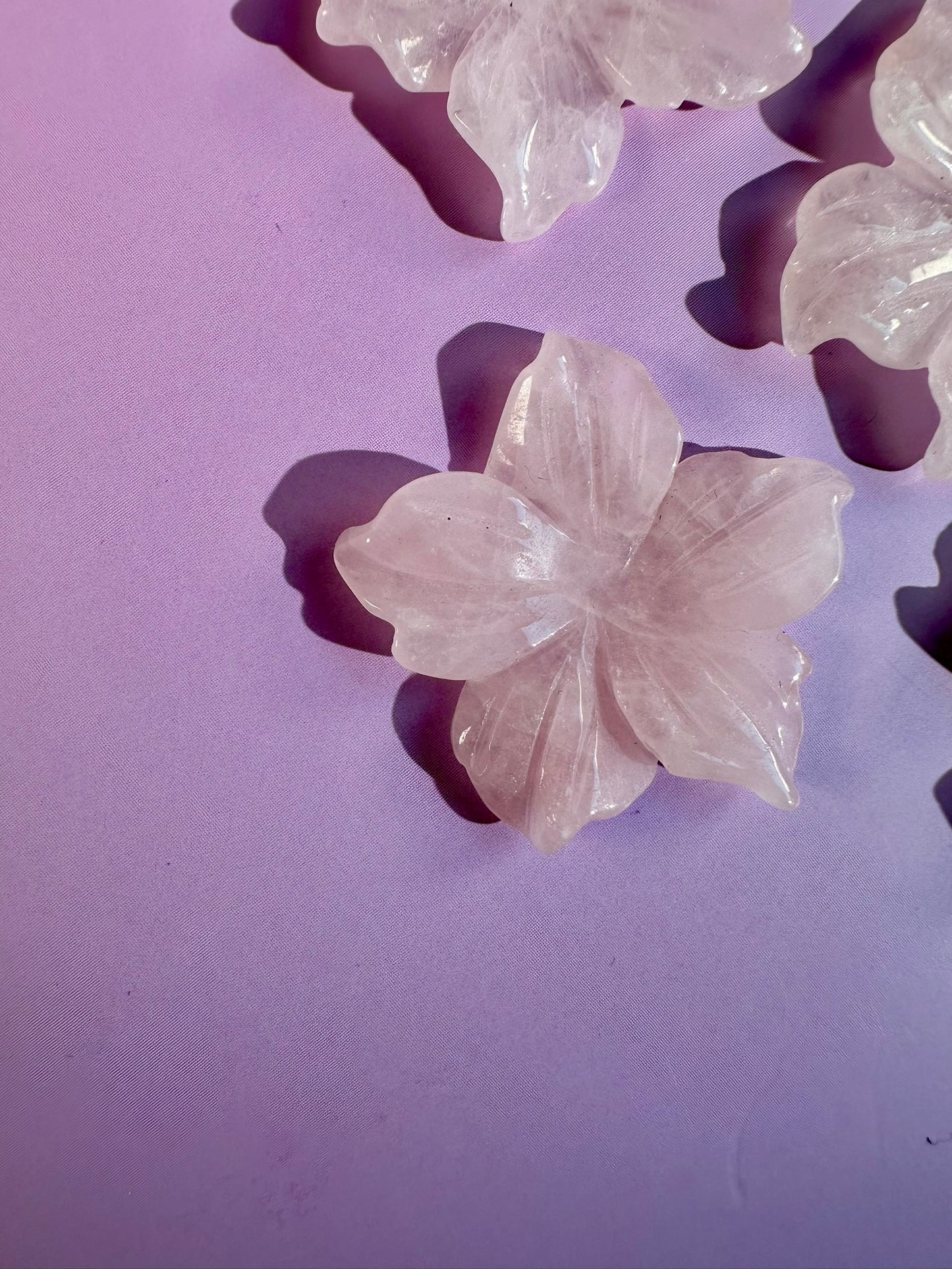 Rose Quartz Flower Sphere Holder