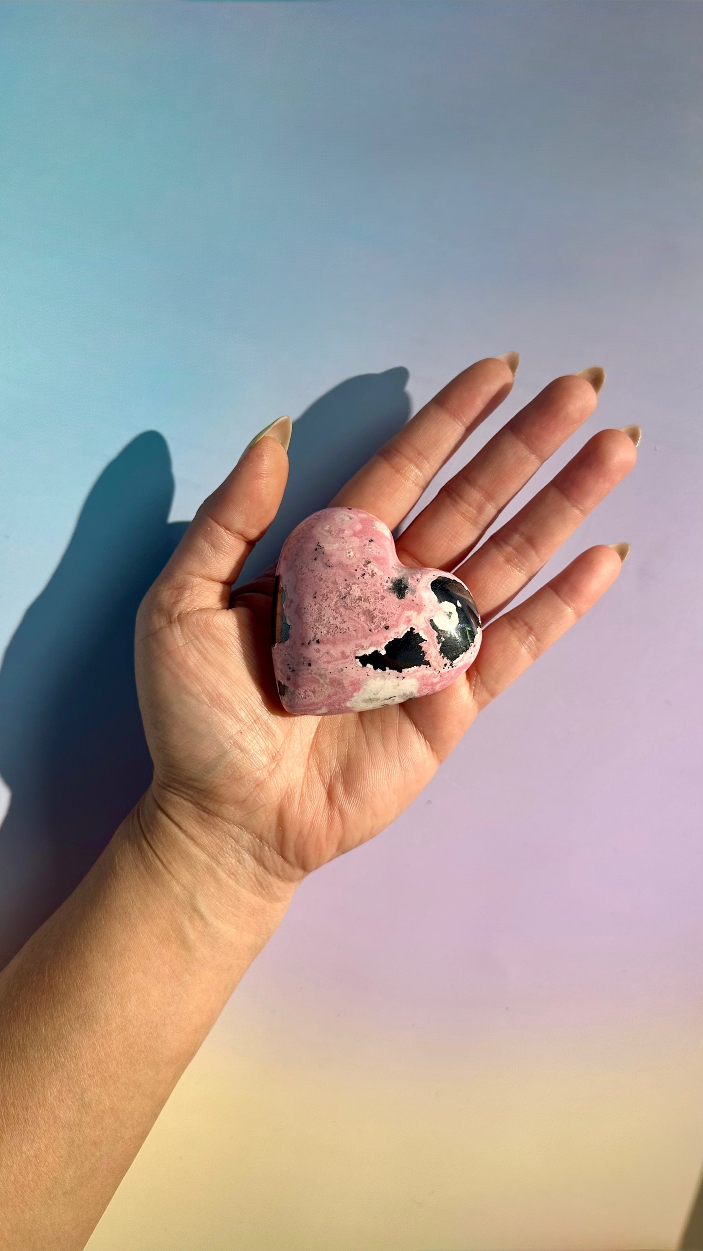 Peruvian Rhodonite Heart – Option C