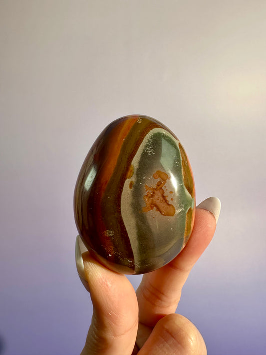 Polychrome Jasper Palm Stone – Option G