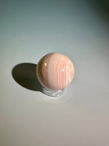 Peruvian Pink Mangano Calcite Sphere UV Reactive – Option A