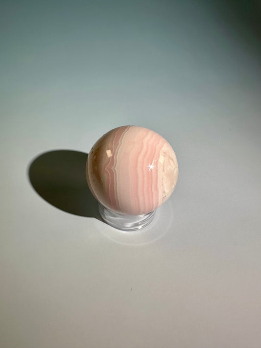 Peruvian Pink Mangano Calcite Sphere UV Reactive – Option A