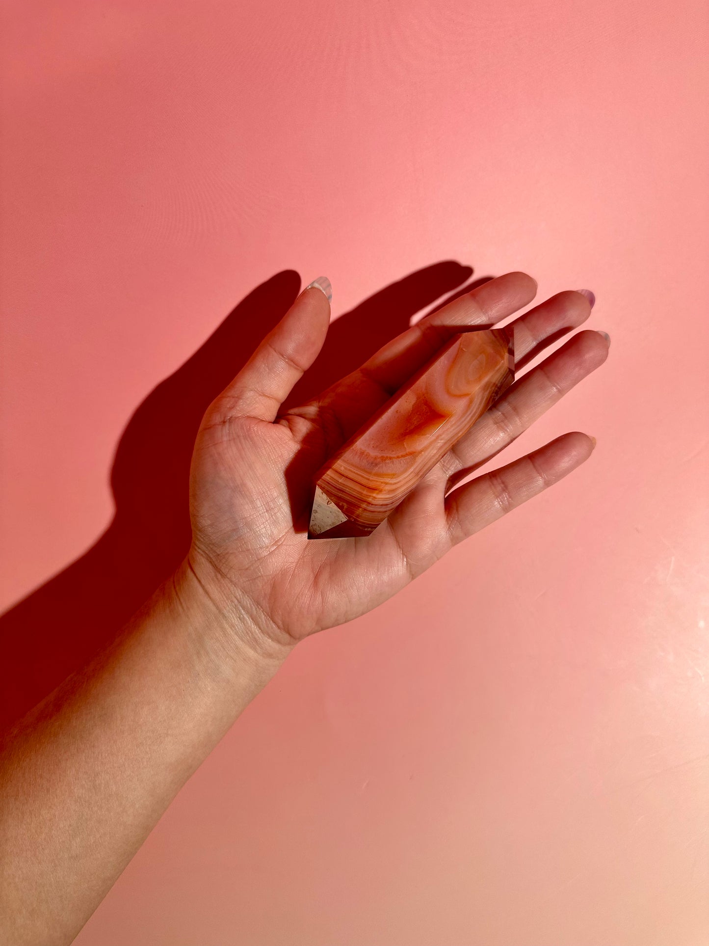 Carnelian Double Terminated Point – Option D | Empowerment, Focus & Grounding Energy