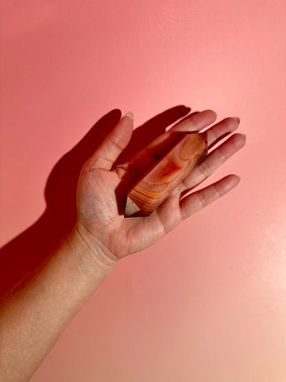 Carnelian Double Terminated Point – Option D | Empowerment, Focus & Grounding Energy
