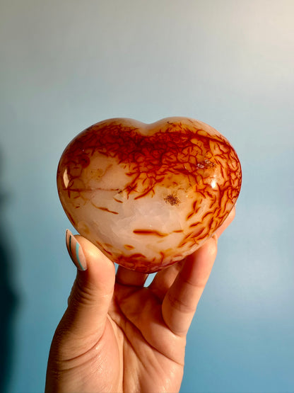 Carnelian Heart – Option D | Empowerment, Vitality & Self-Confidence Crystal