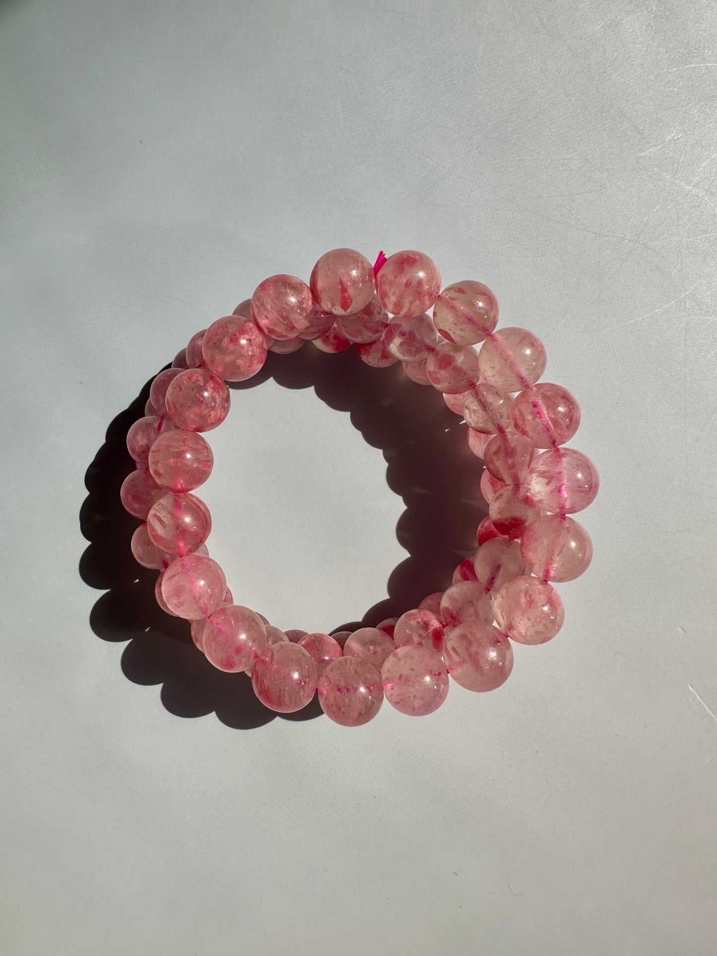 8mm Rhodonite Blossom Beaded Bracelet