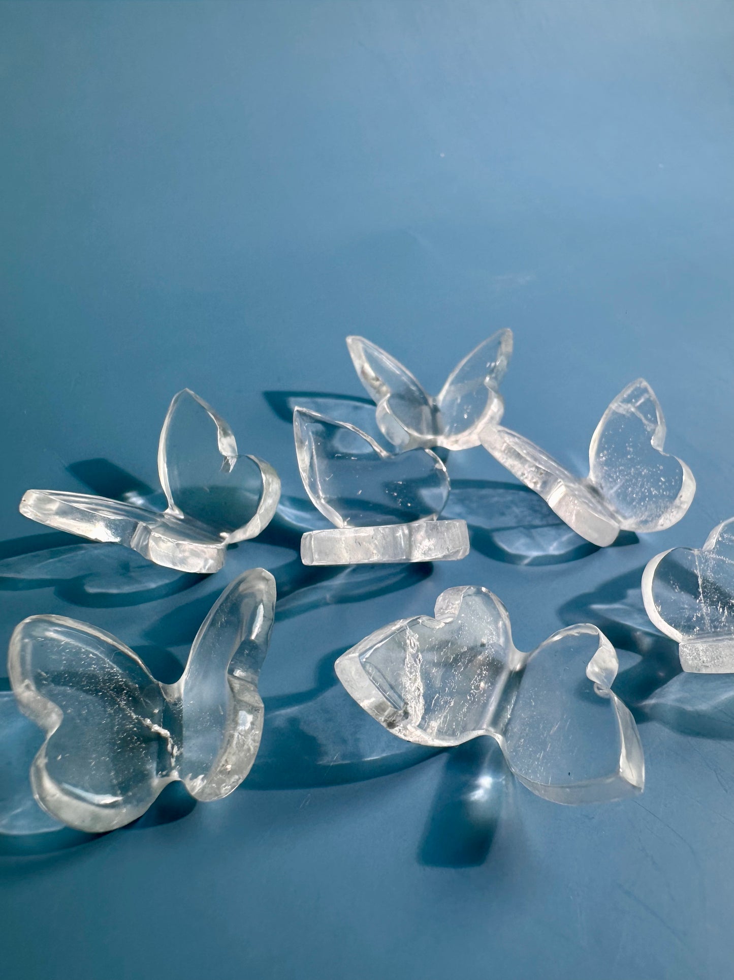 Mini 3D Himalayan Clear Quartz Butterfly Carving