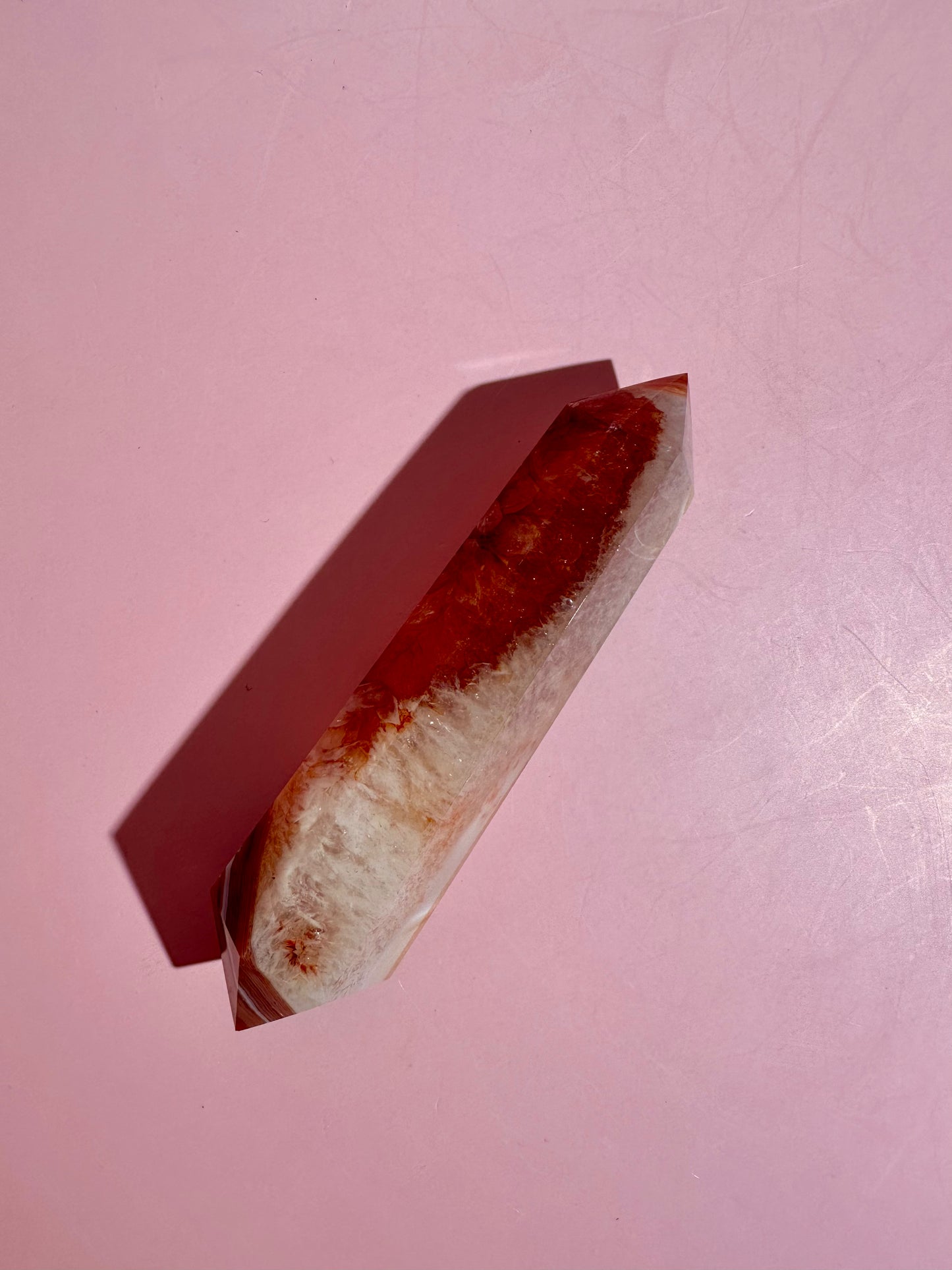 Carnelian Double Terminated Point – Option H | Motivation, Strength & Transformation Energy