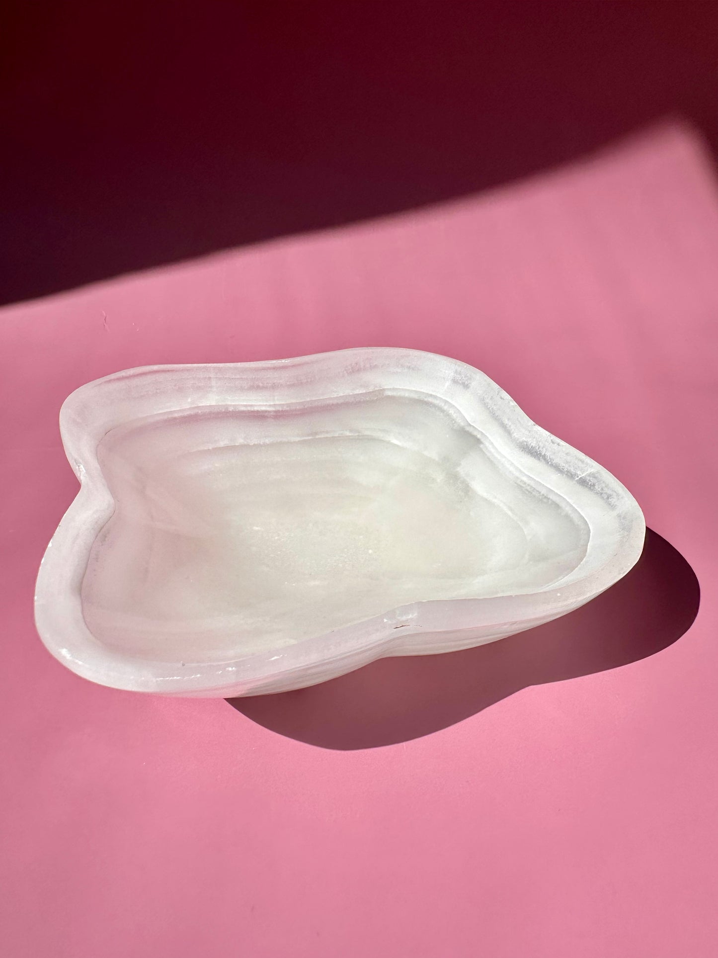 White Onyx Irregular Bowl