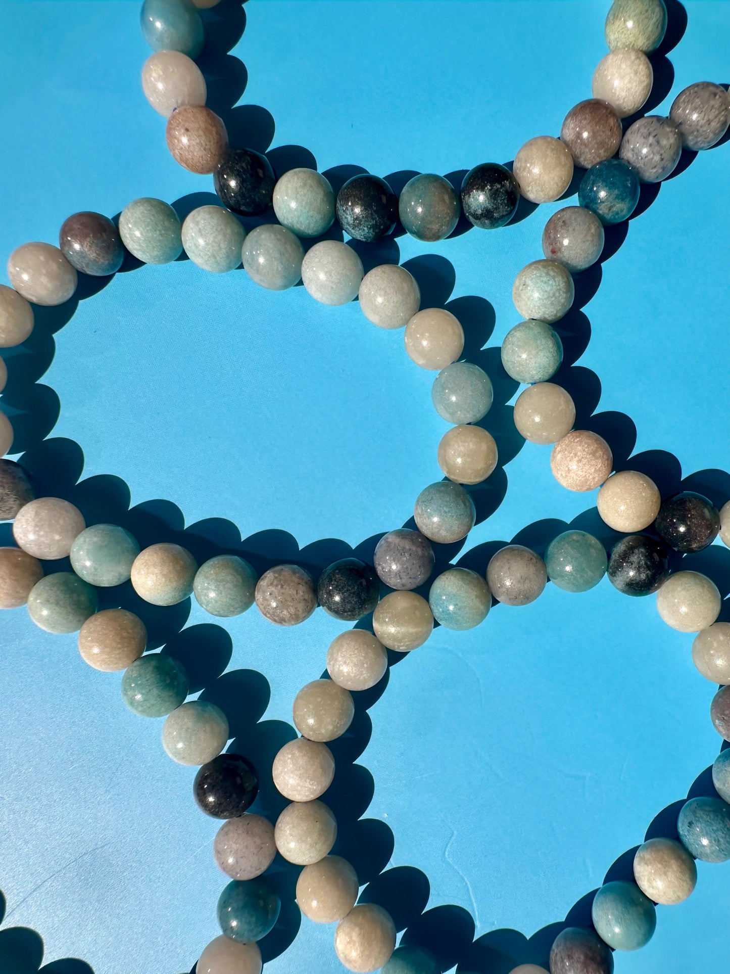 8mm Trolleite Beaded Bracelet