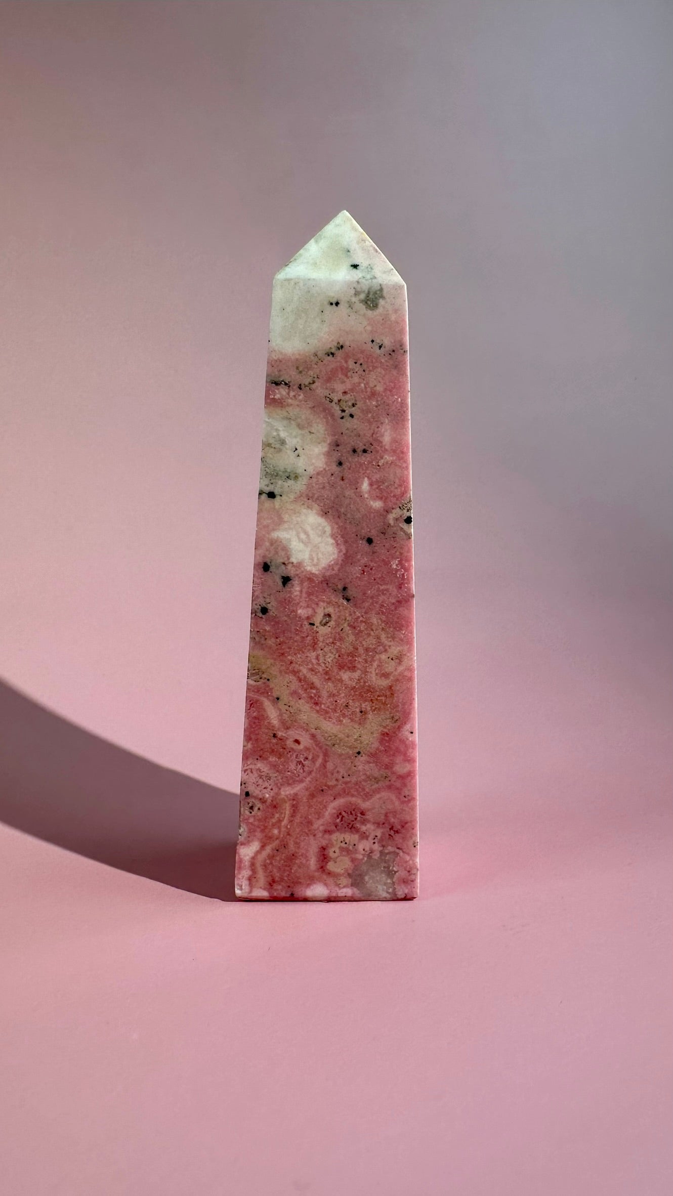 Peruvian Rhodonite Tower – Option A