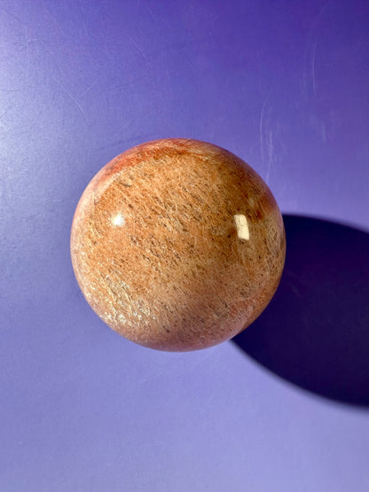 Peach Moonstone Sphere Option C | One-of-a-Kind Collector Crystal