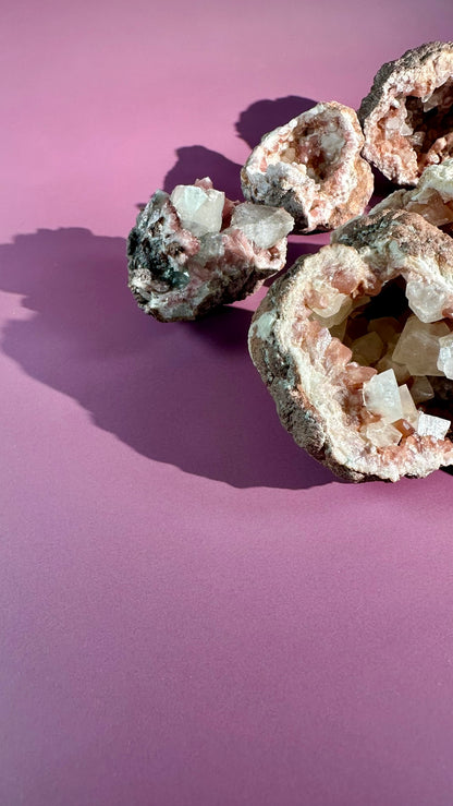 Pink Amethyst Geode Cluster – Option C