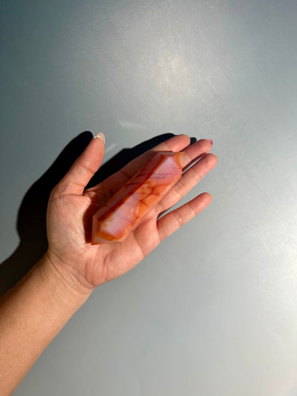 Carnelian Double Terminated Point – Option A | Courage, Vitality & Motivation Energy