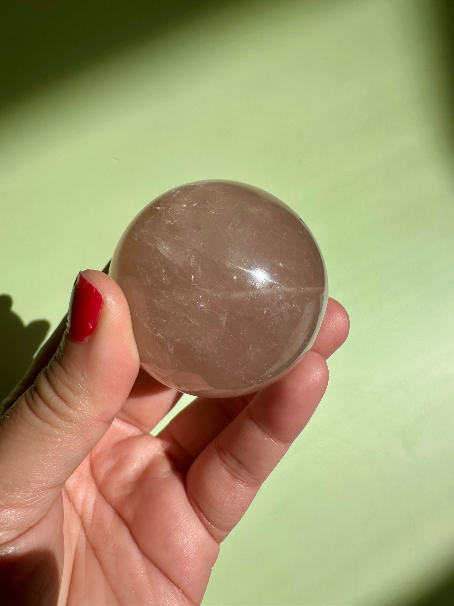 Star Rose Quartz Sphere - A