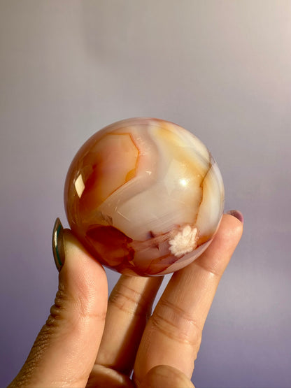 Carnelian Sphere – Option J | Manifestation, Courage & Abundance Crystal