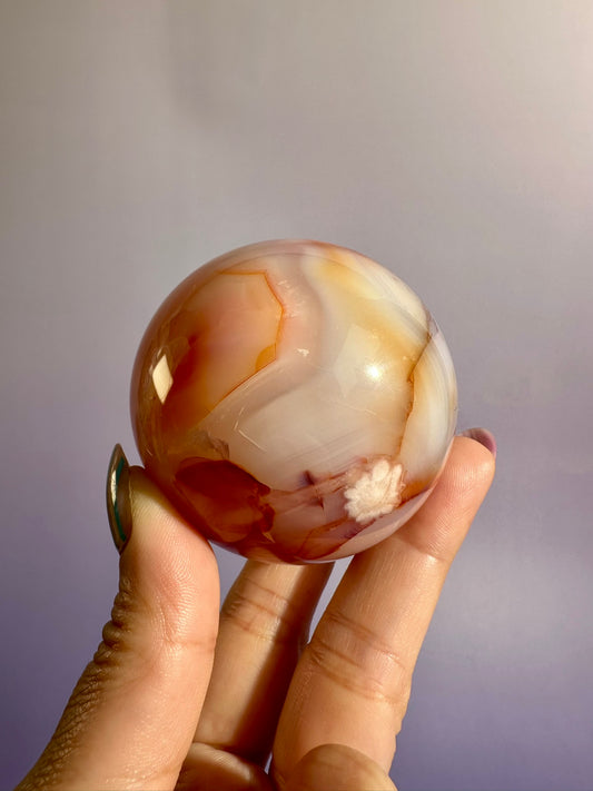 Carnelian Sphere – Option J | Manifestation, Courage & Abundance Crystal