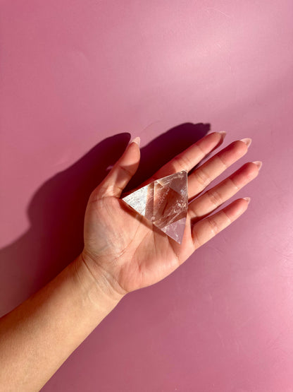 Clear Quartz Geometric Prism – Option A
