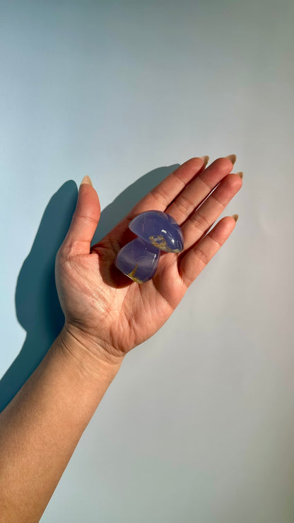 Blue Chalcedony Mushroom – Option B