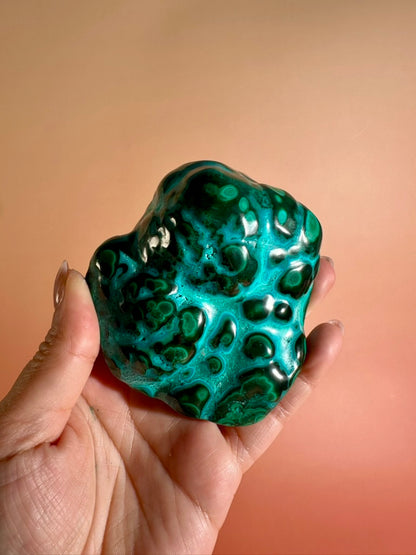 Malachite Chrysocolla Malacolla Polished Specimen Option I | Rare Congo Mineral