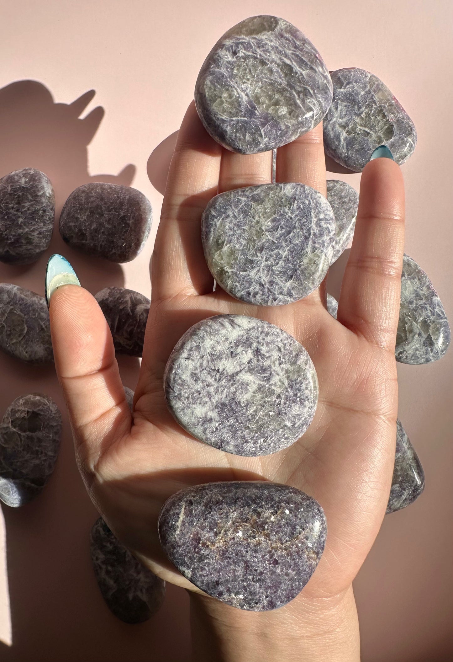 Lepidolite Flat Palm