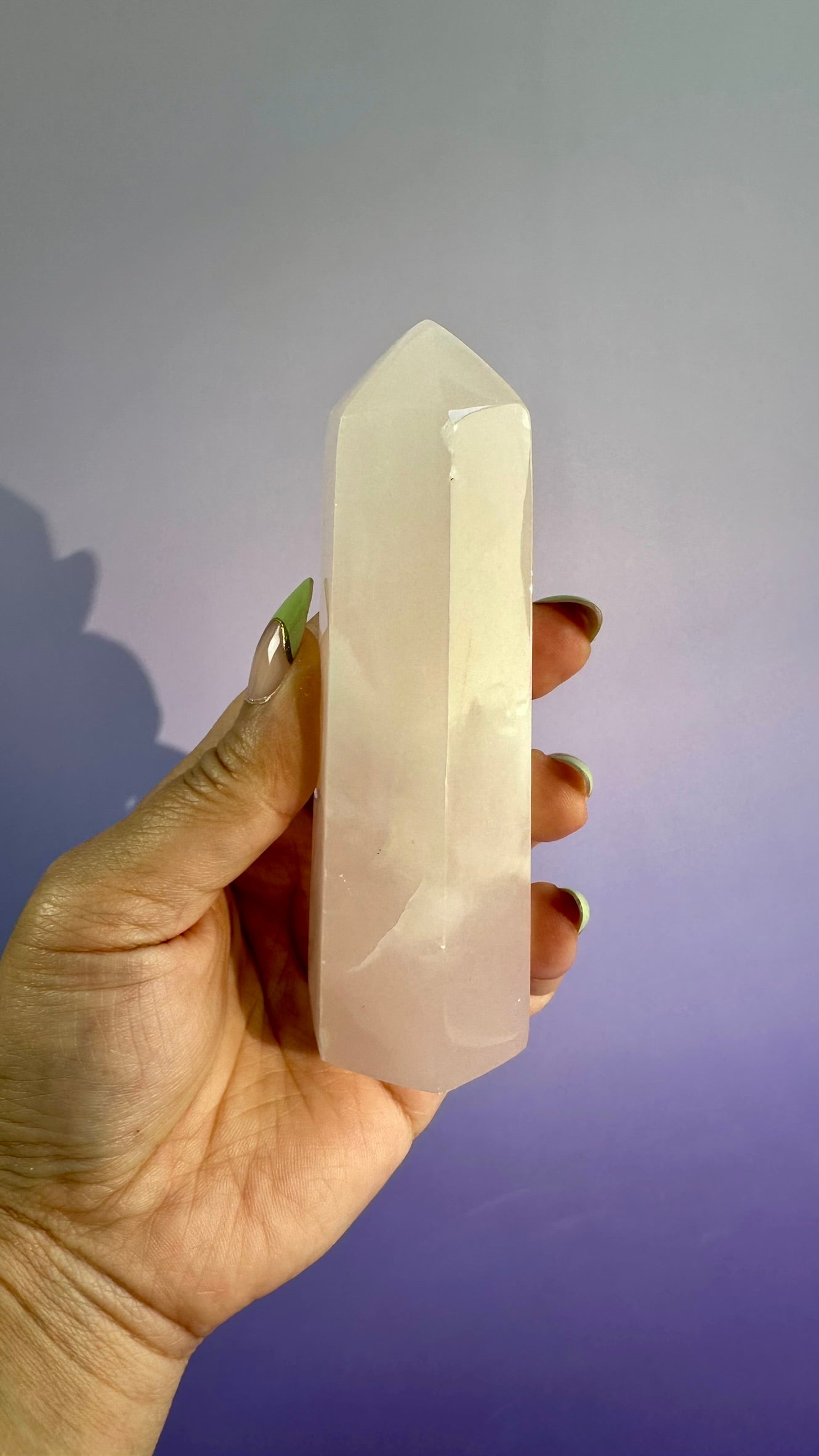 Pink Calcite UV Reactive Tower – Option A