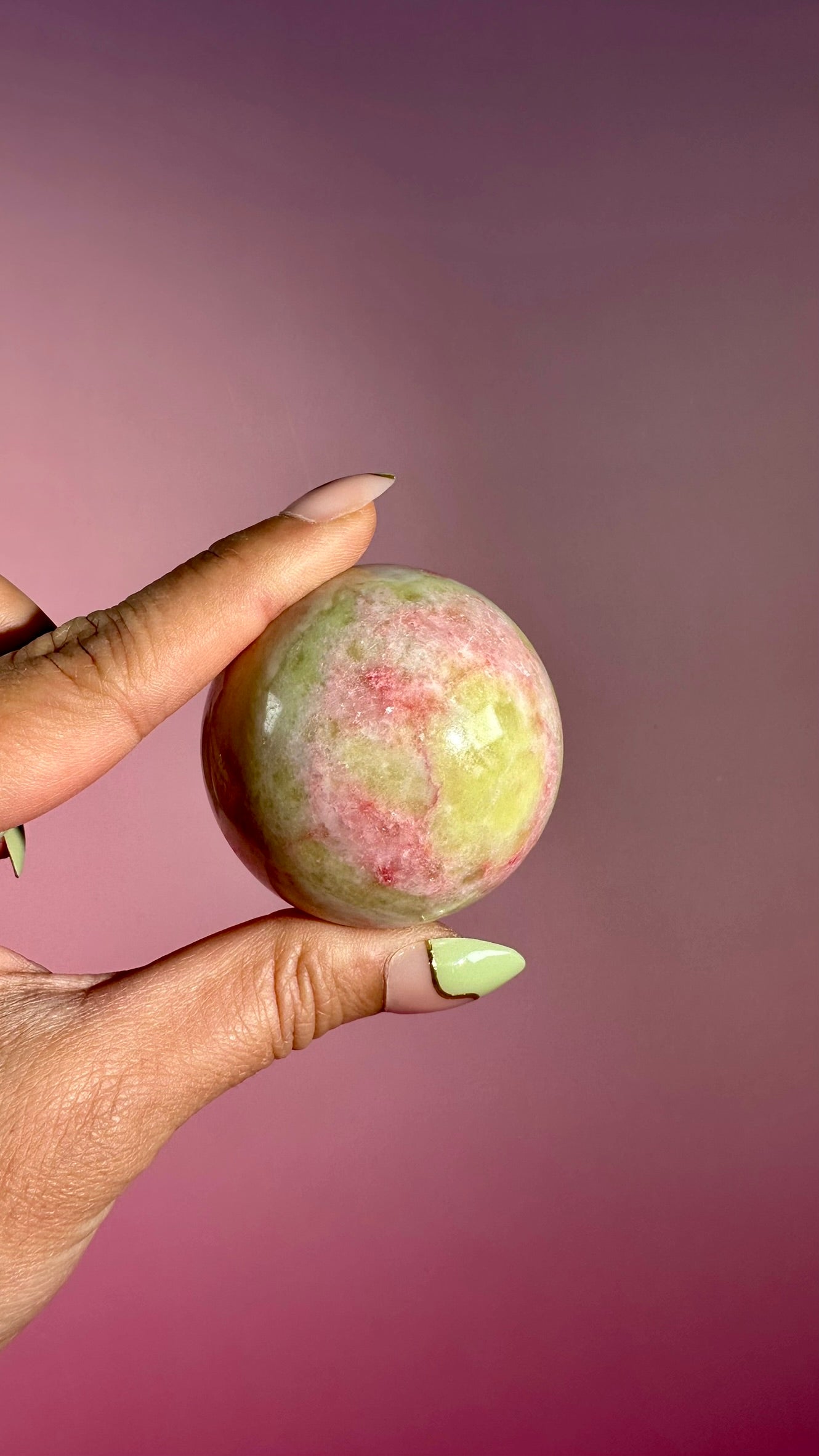 Thulite with Epidote Sphere – Option G