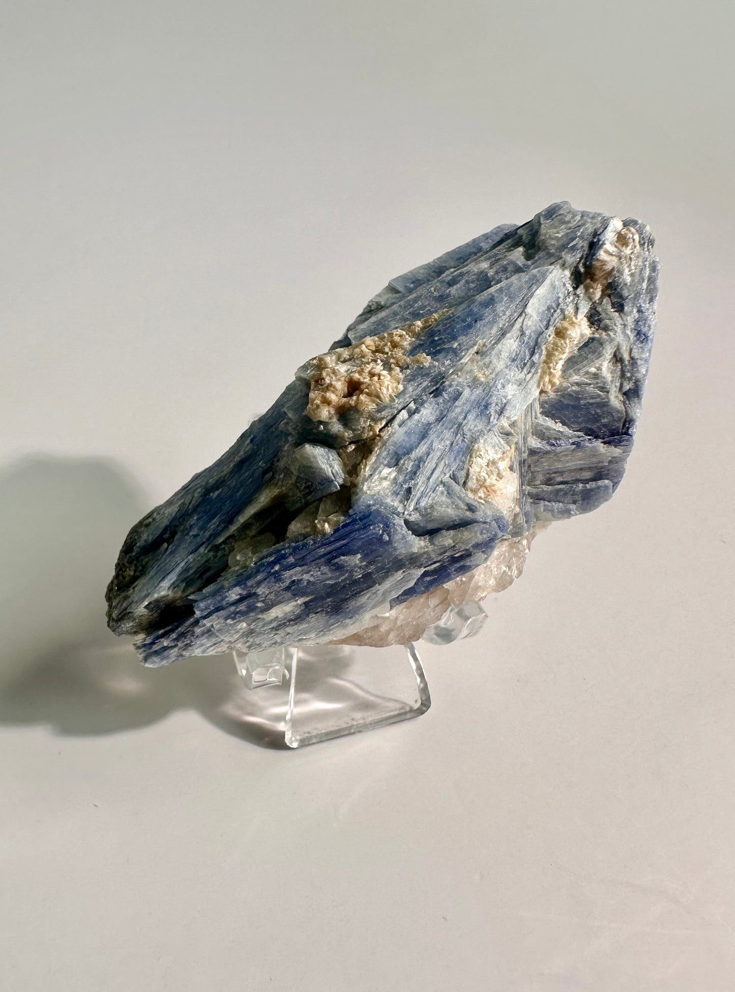 Kyanite in Quartz Cluster - A