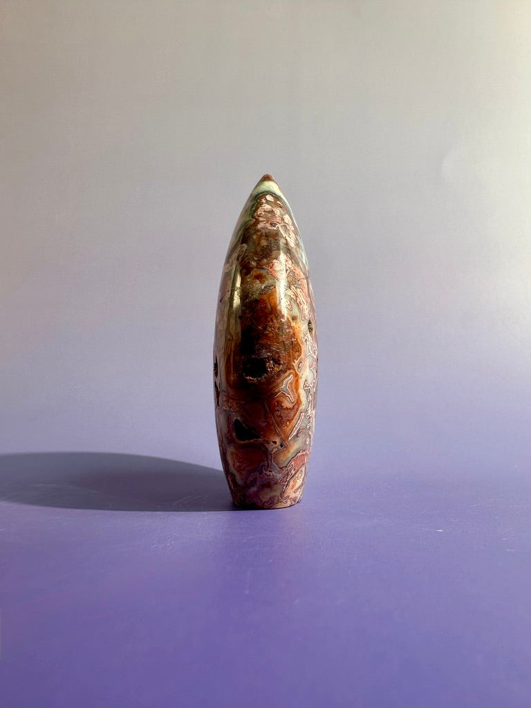 Indonesian Pink Crazy Lace Agate Flame – Option E | Joyful Energy, Emotional Balance & Statement Crystal