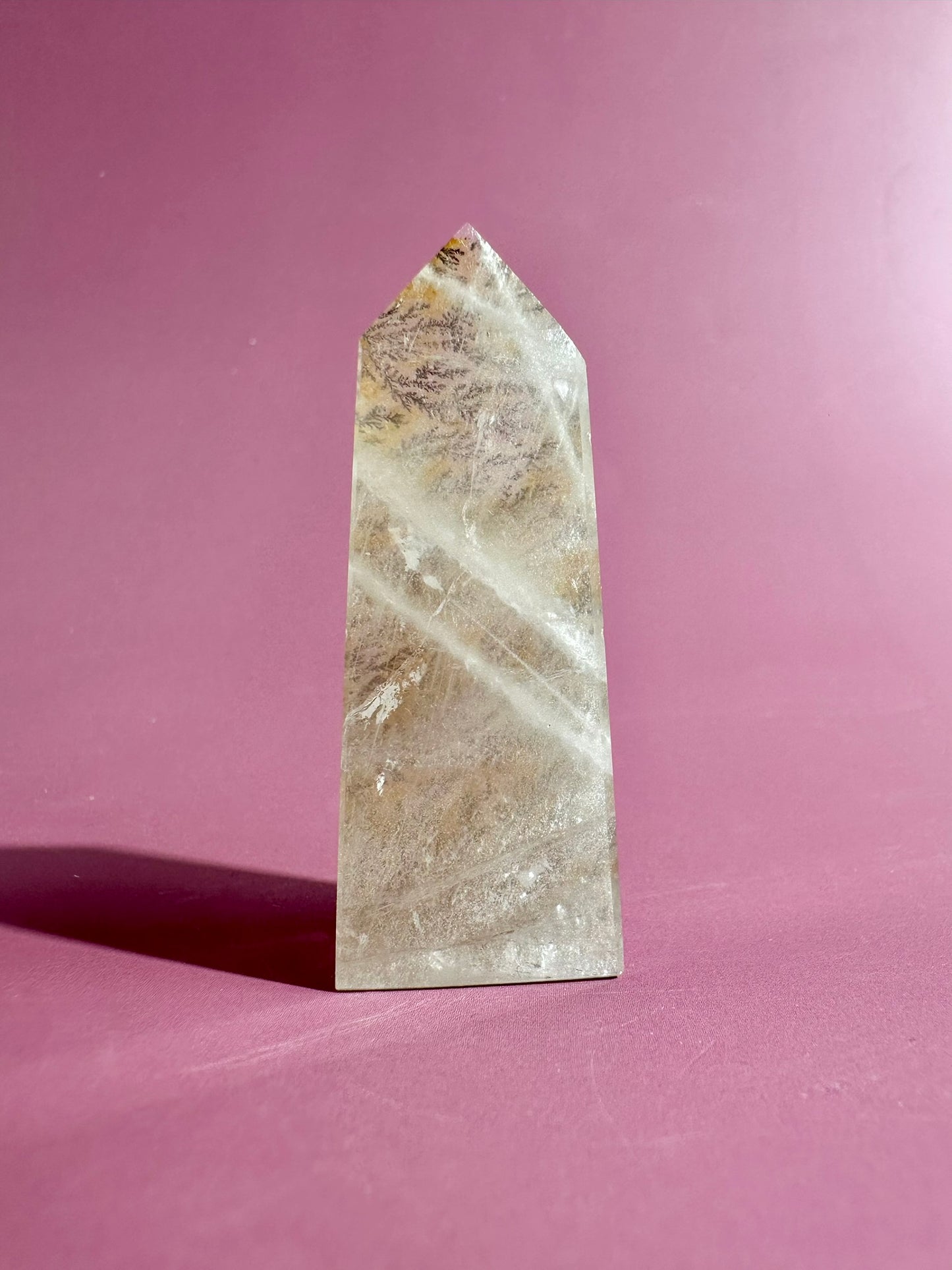 Dendritic Quartz Tower – Option J | Transformation & Manifestation Energy