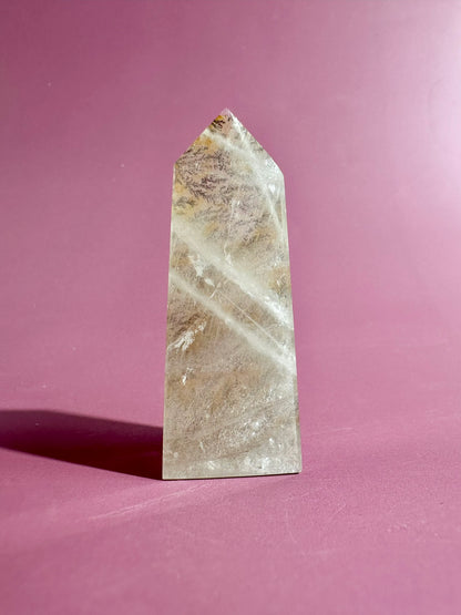 Dendritic Quartz Tower – Option J | Transformation & Manifestation Energy