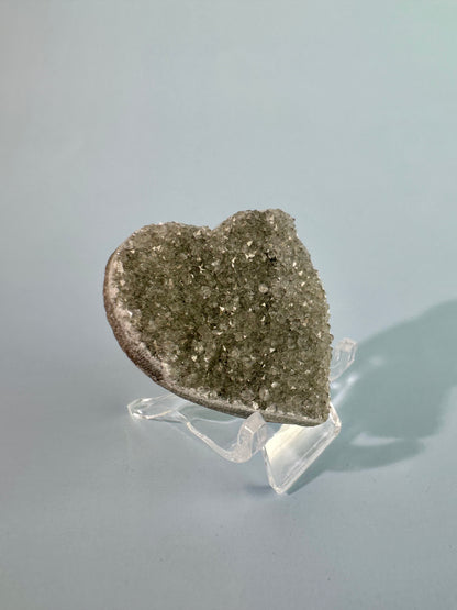 Small Druzy Amethyst Heart - D