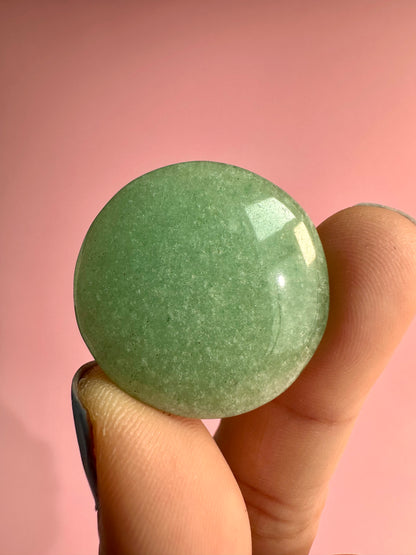 Green Aventurine Mini Flat Palm