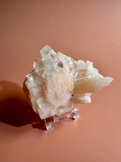 Apophyllite Stilbite Cluster - F
