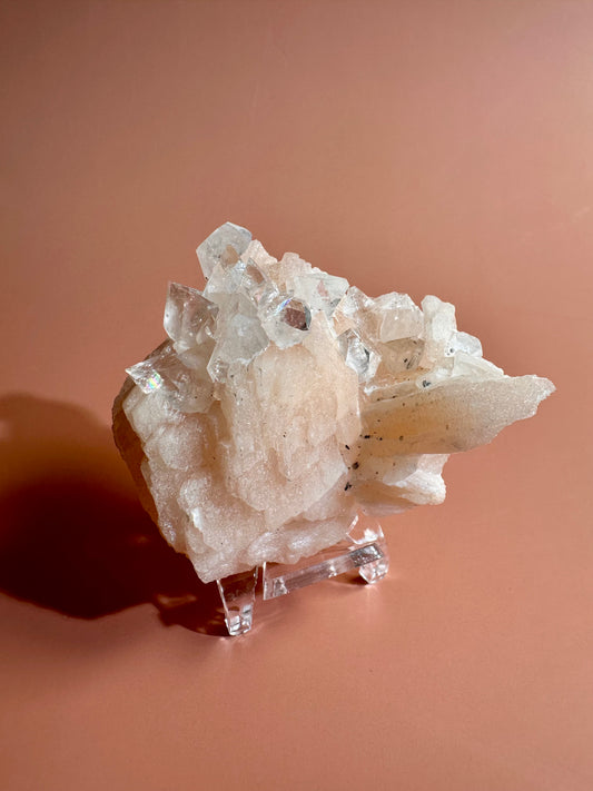 Apophyllite Stilbite Cluster - Option  F