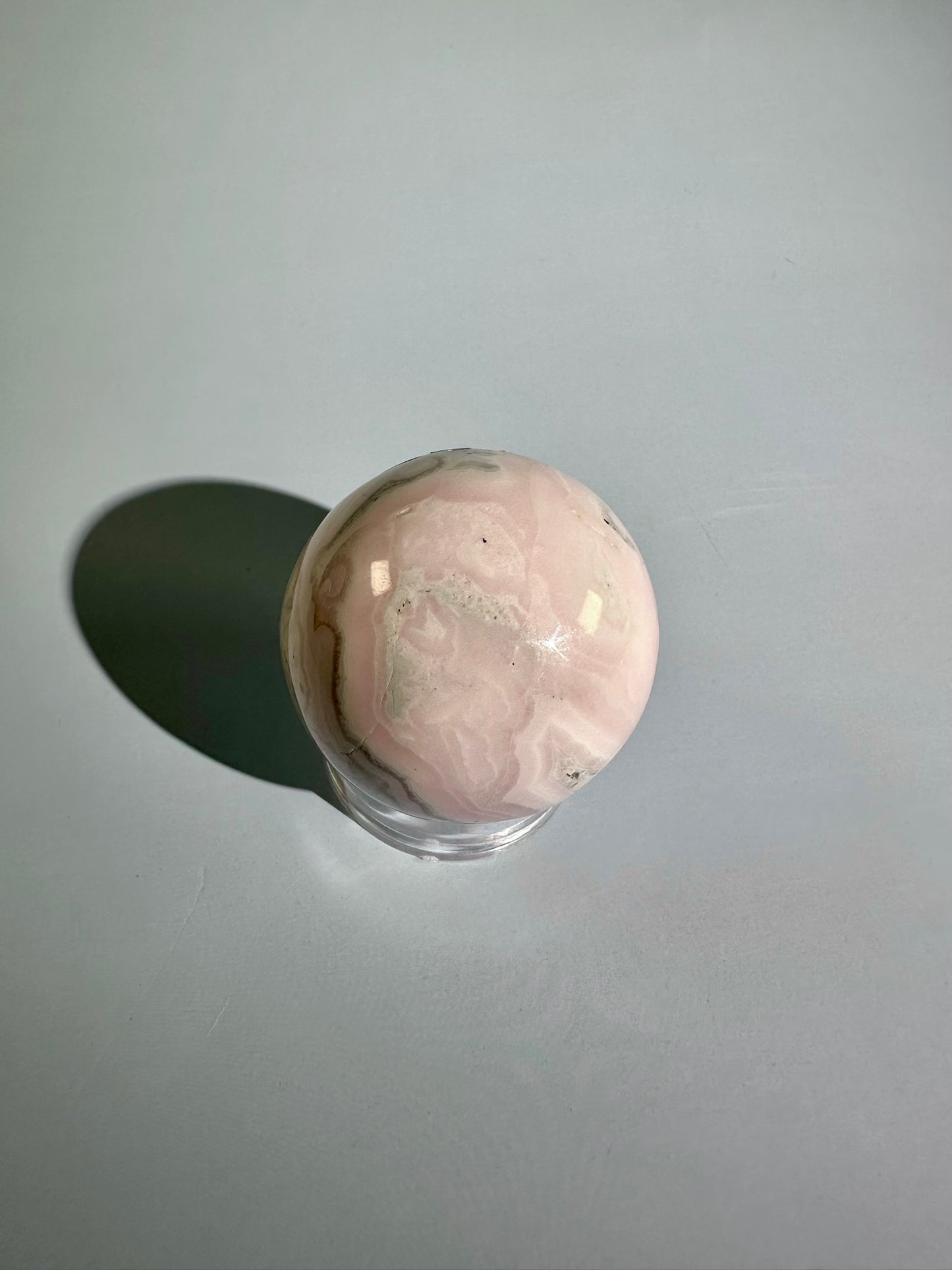Peruvian Pink Mangano Calcite Sphere UV Reactive – Option C