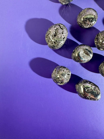 Druzy Pyrite Tumble