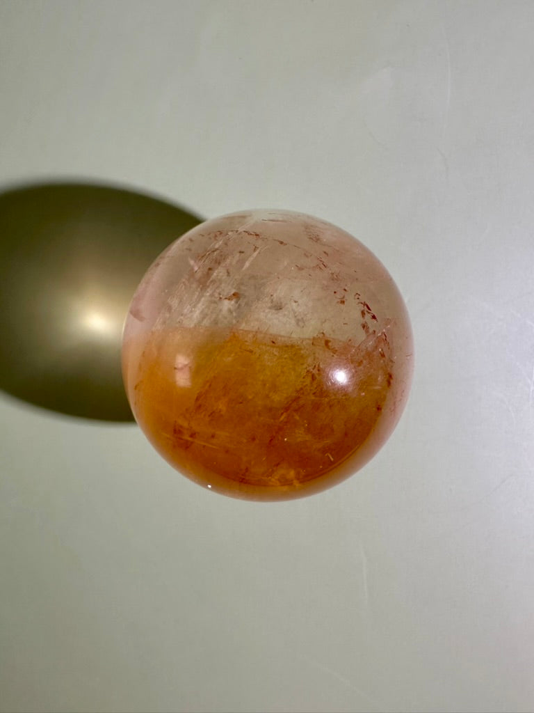 Honey Calcite Sphere – Option H | Collector Crystal, Joy, Inner Strength & Positivity