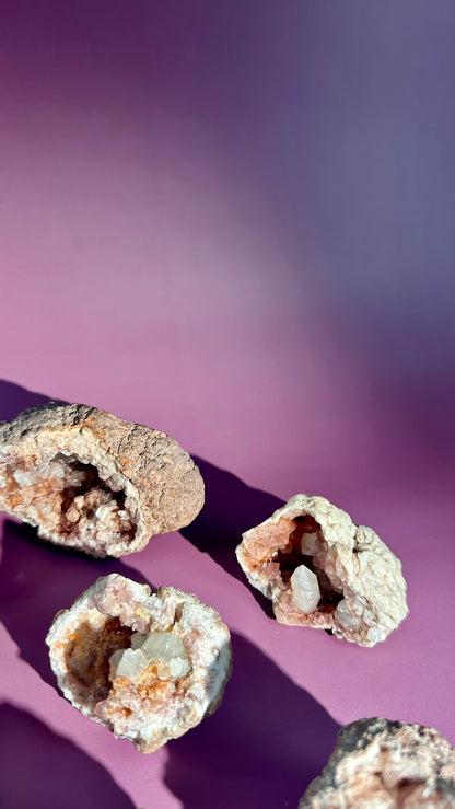Pink Amethyst Geode Cluster – Option H