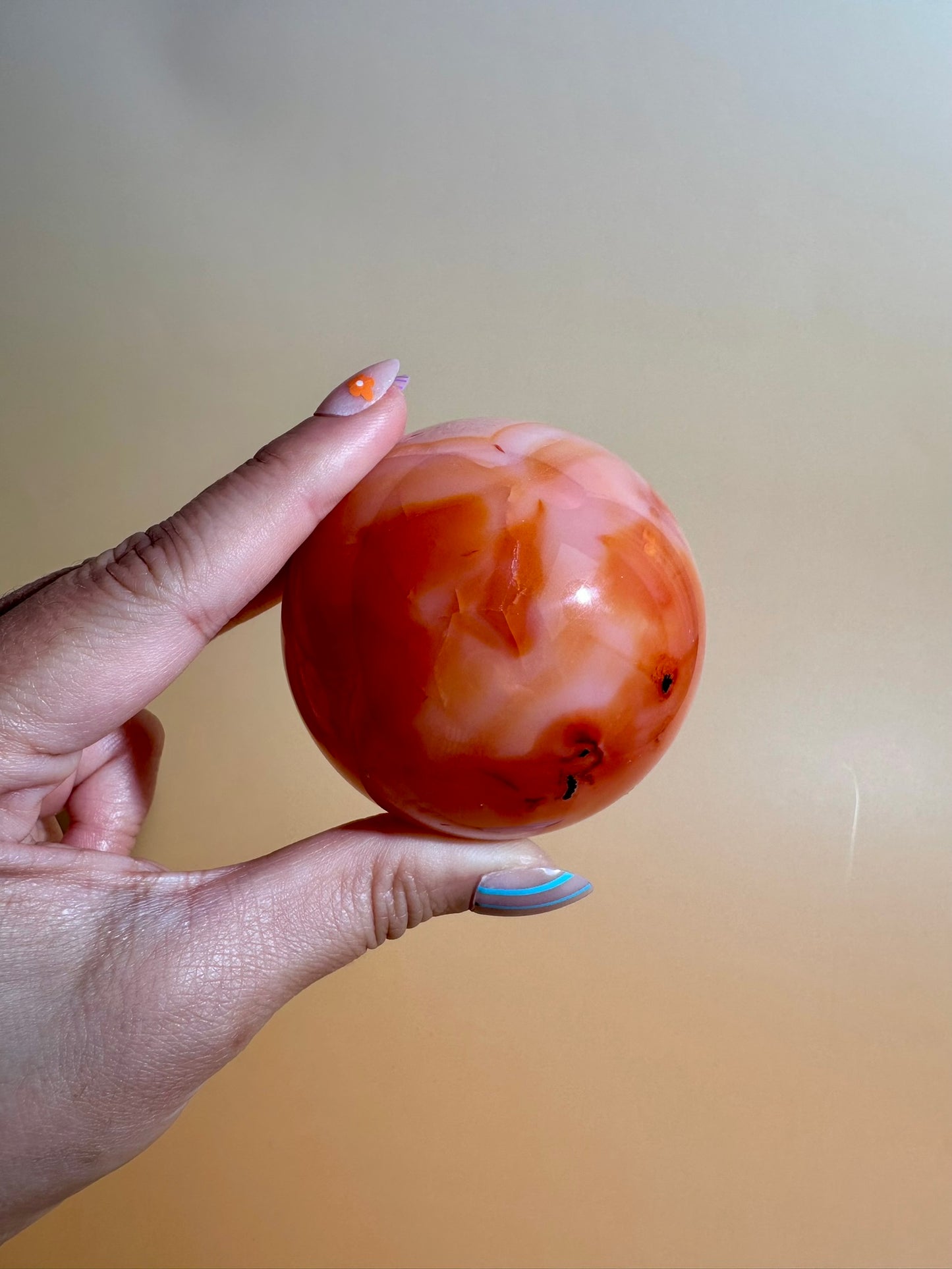Carnelian Sphere – Option M | Bold Courage, Abundance & Empowerment Crystal